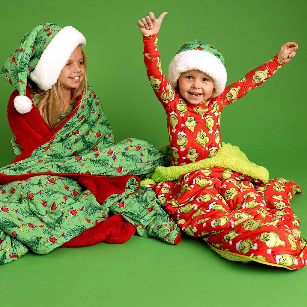 Dr. Seuss The Grinch Luxe Plush Patoo Blanket