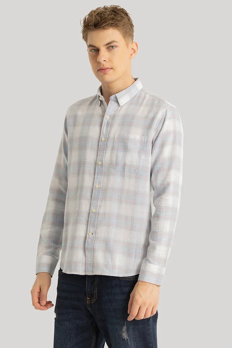 Drift Light Grey Checks Shirt