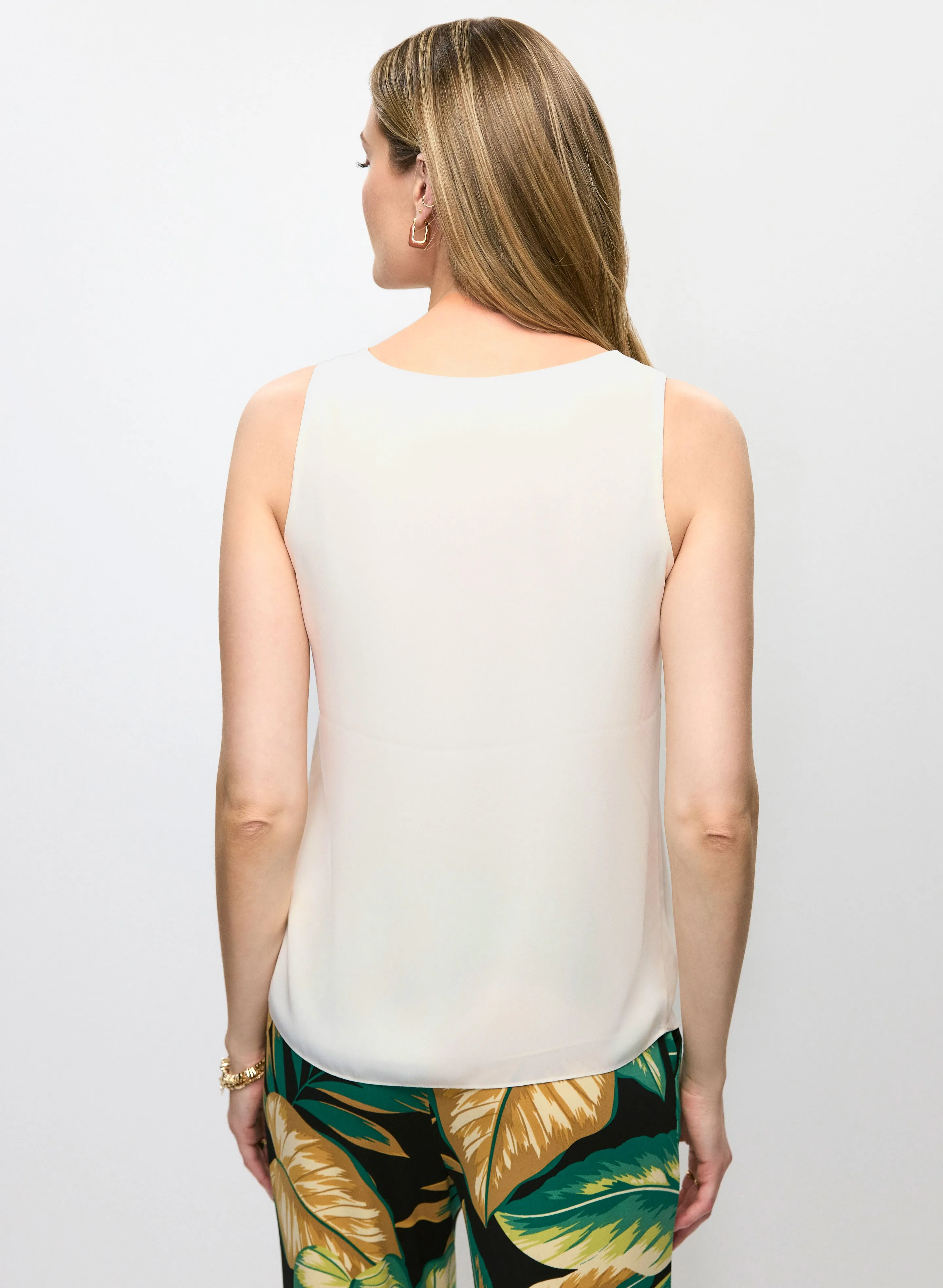 Essential Sleeveless V-Neck Blouse