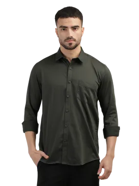 Forest Green Plain Casual Core Shirt - RHYTHM_6