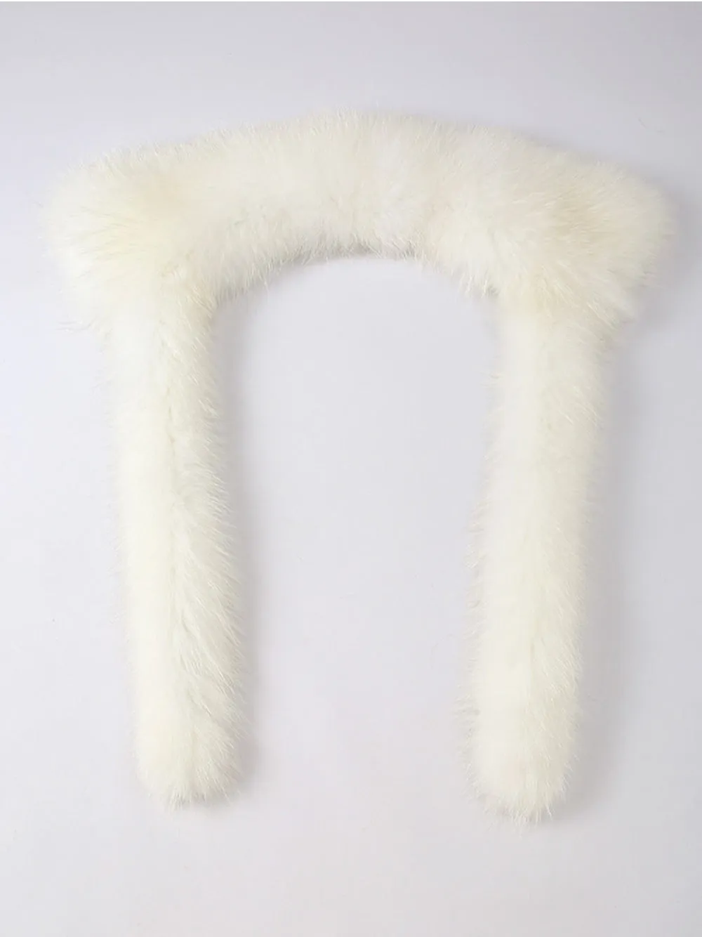 Fur Trim Puffer Jacket in Tan & White