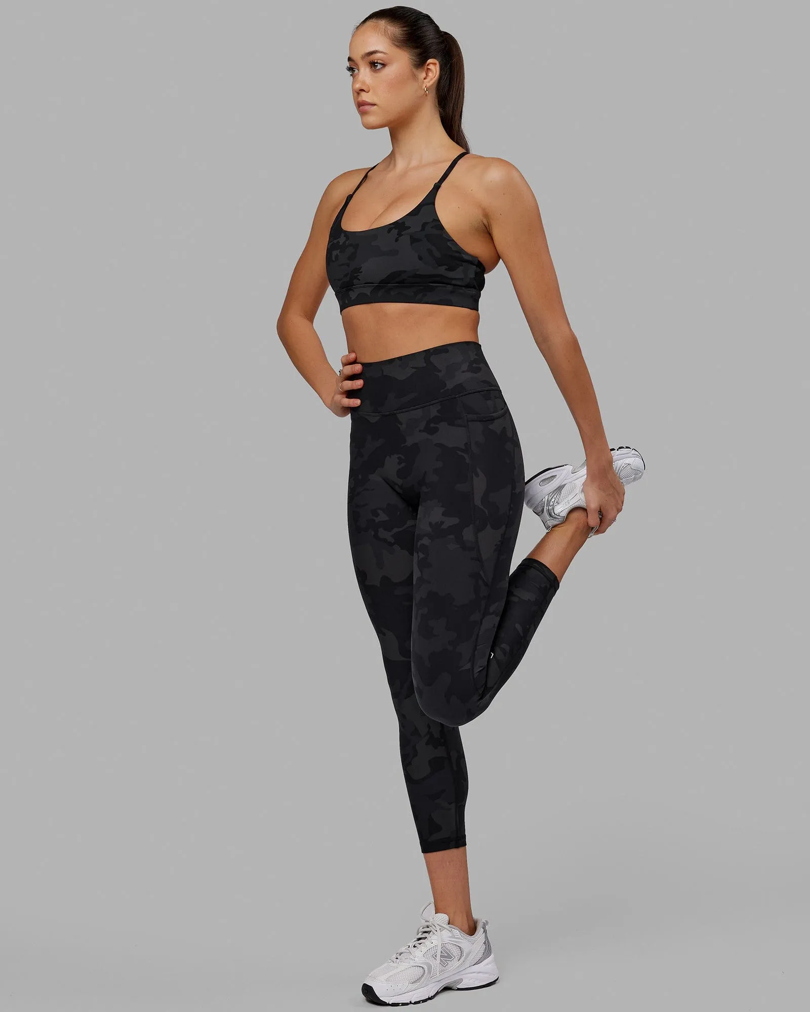 Fusion 7/8 Length Leggings - Black Camo