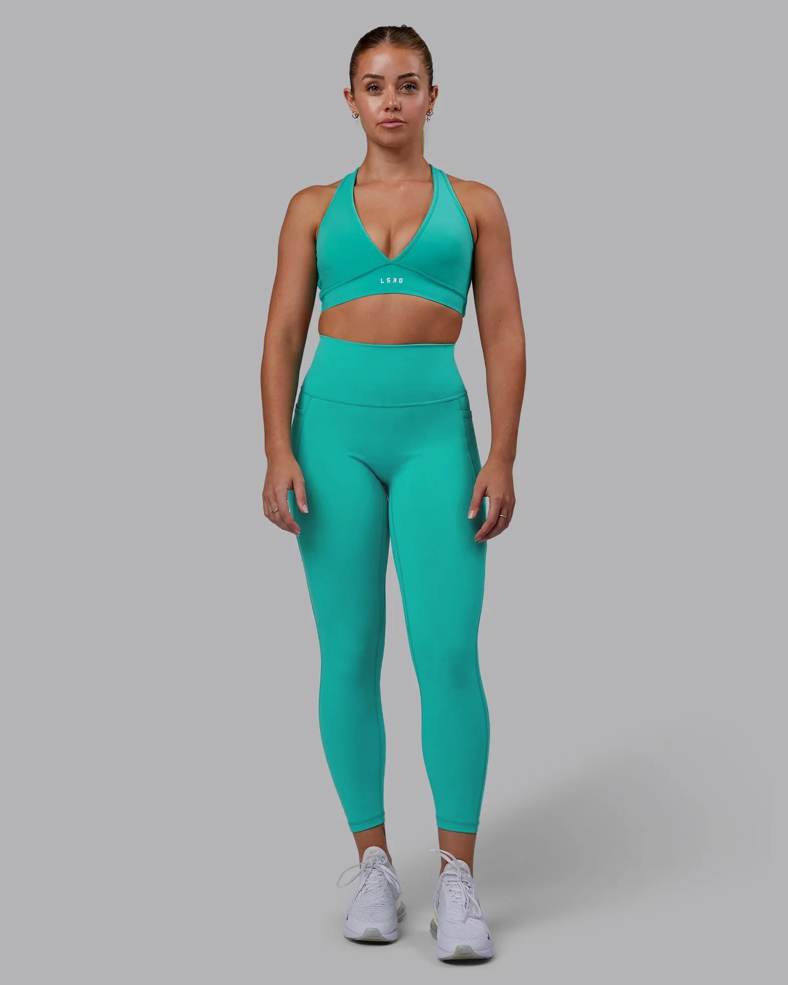 Fusion 7/8 Length Leggings - Turquoise Tide