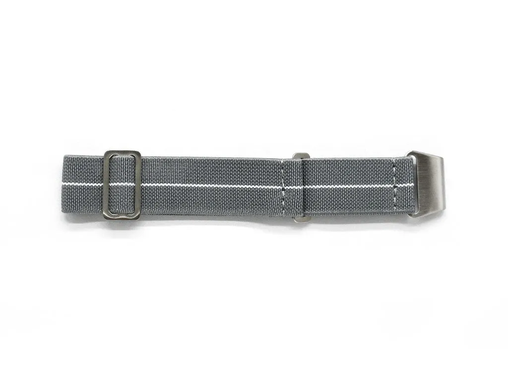 Gray w/ White Pinstripe Élastique Strap