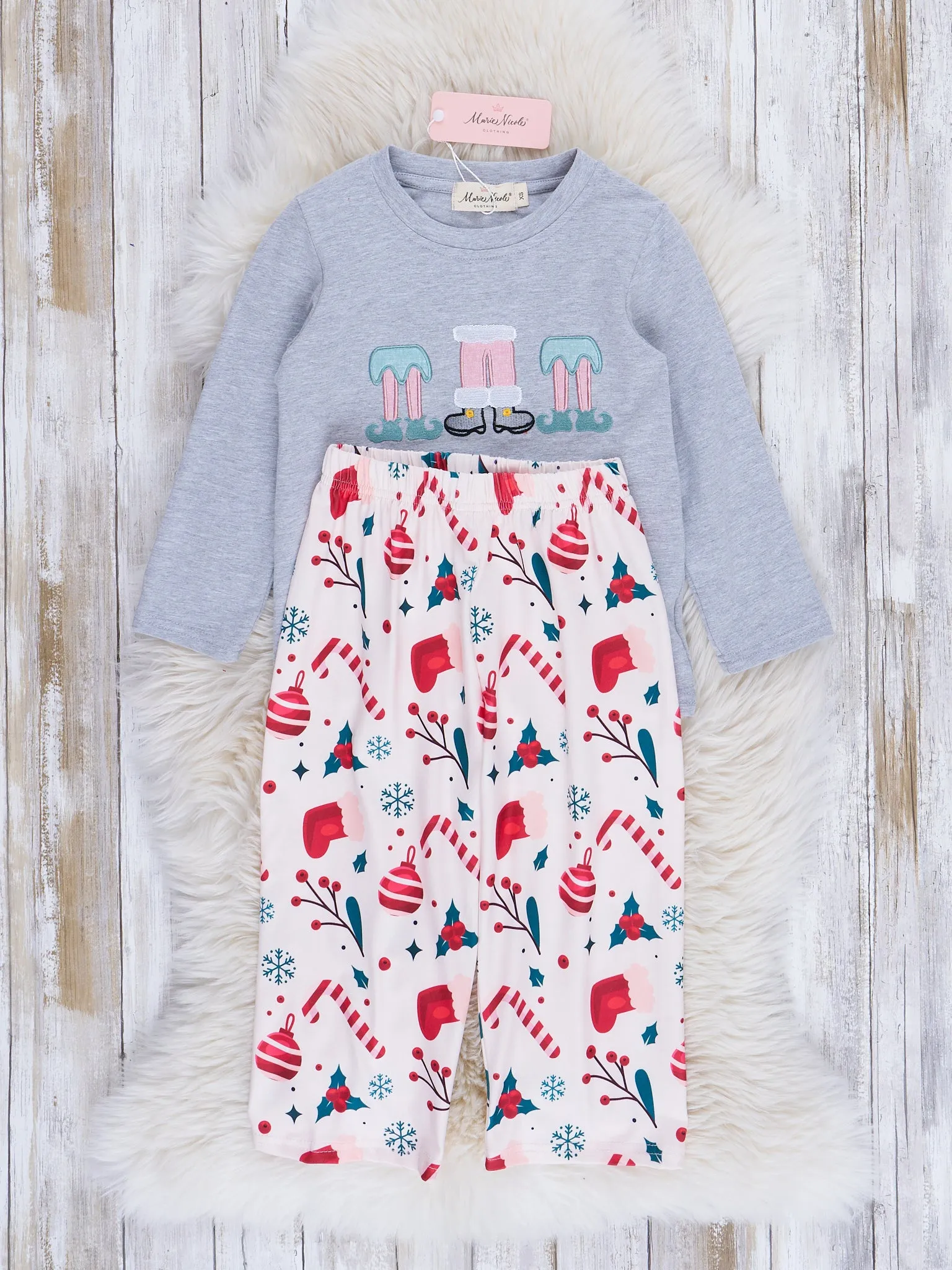 Grey Embroidered Little Elves Outfit