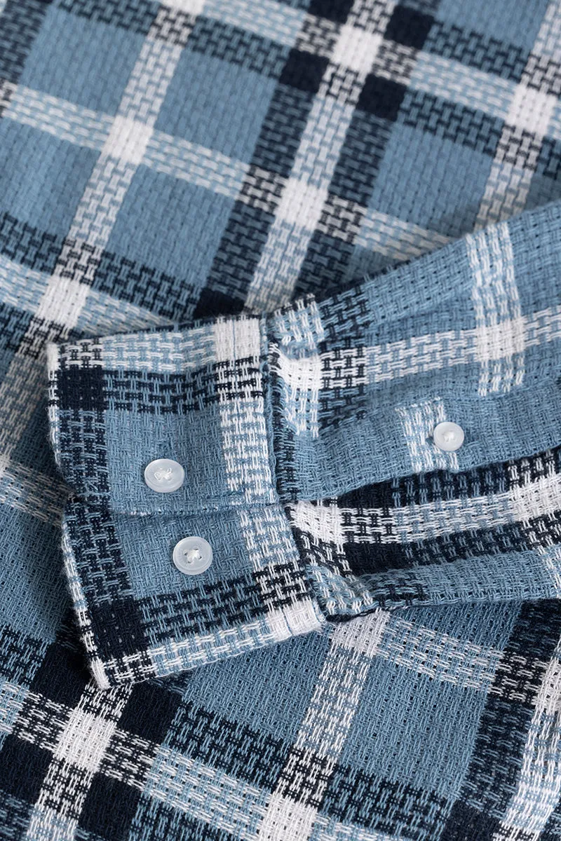 Gridline Blue Checks Shirt