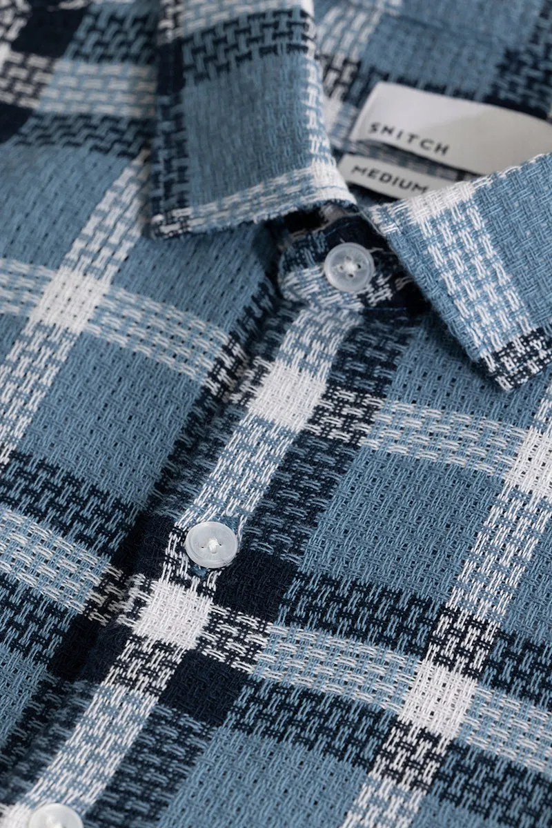 Gridline Blue Checks Shirt