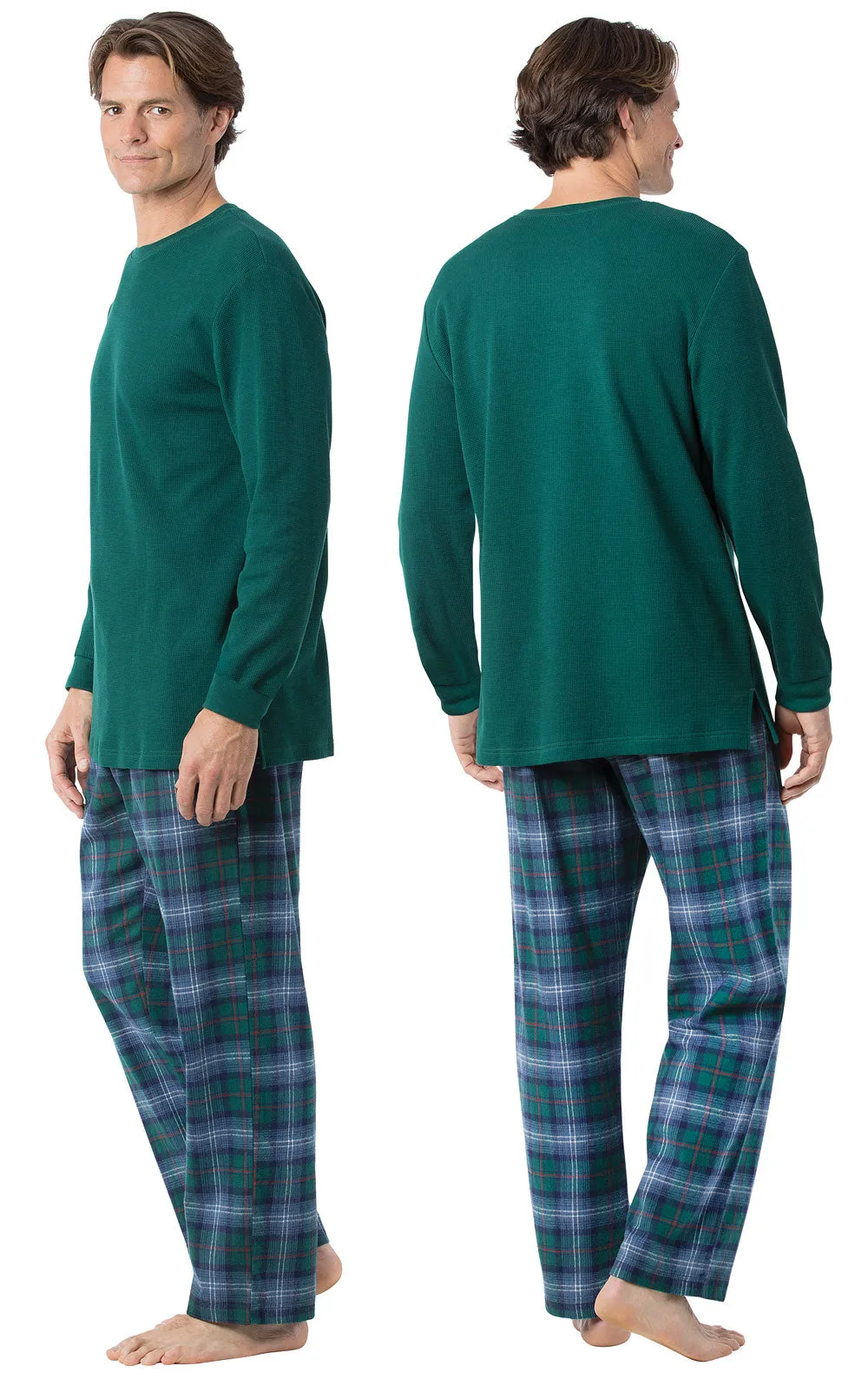 Heritage Plaid Thermal-Top Men's Pajamas