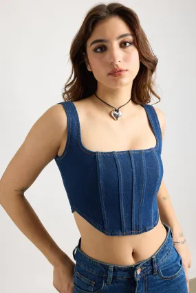 Jean Corset Top