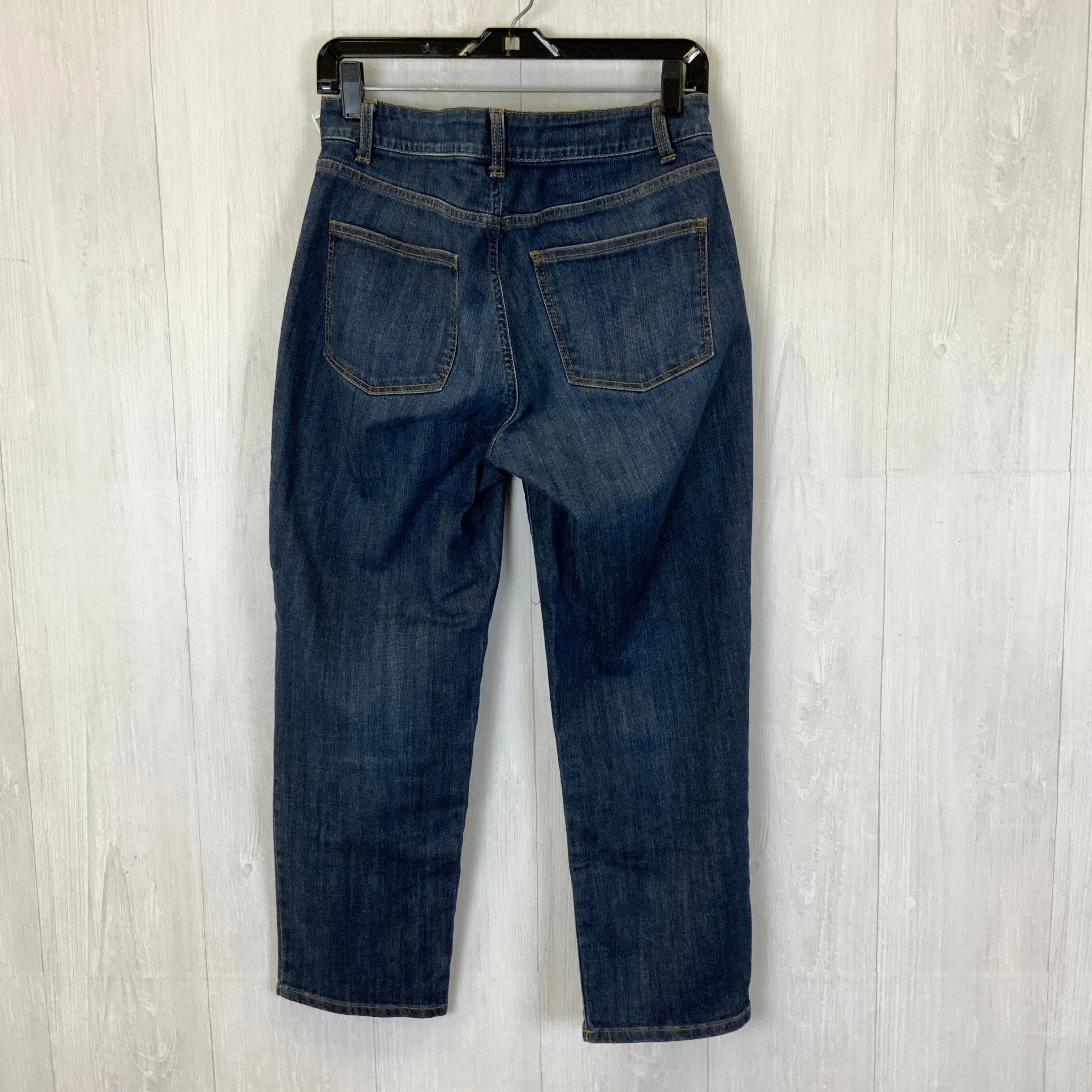 Jeans Straight By Talbots In Blue Denim, Size: 6