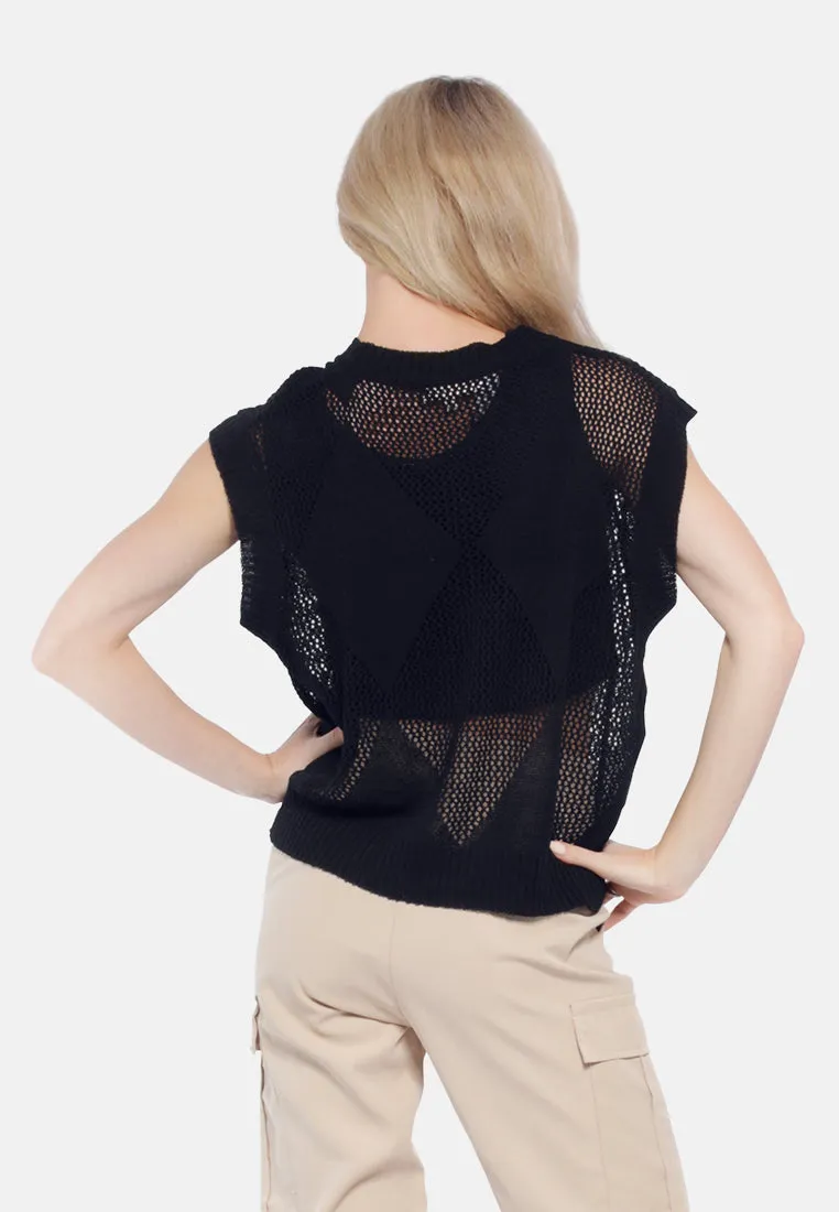 Knitted Sleeveless Top