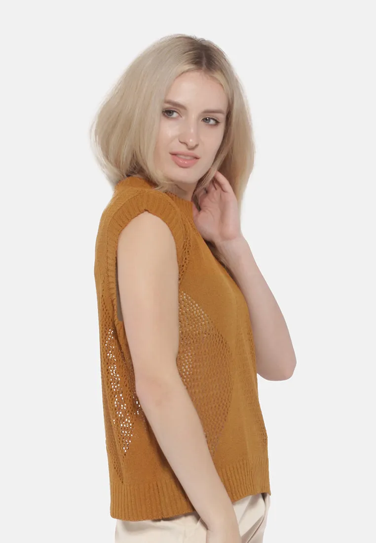 Knitted Sleeveless Top