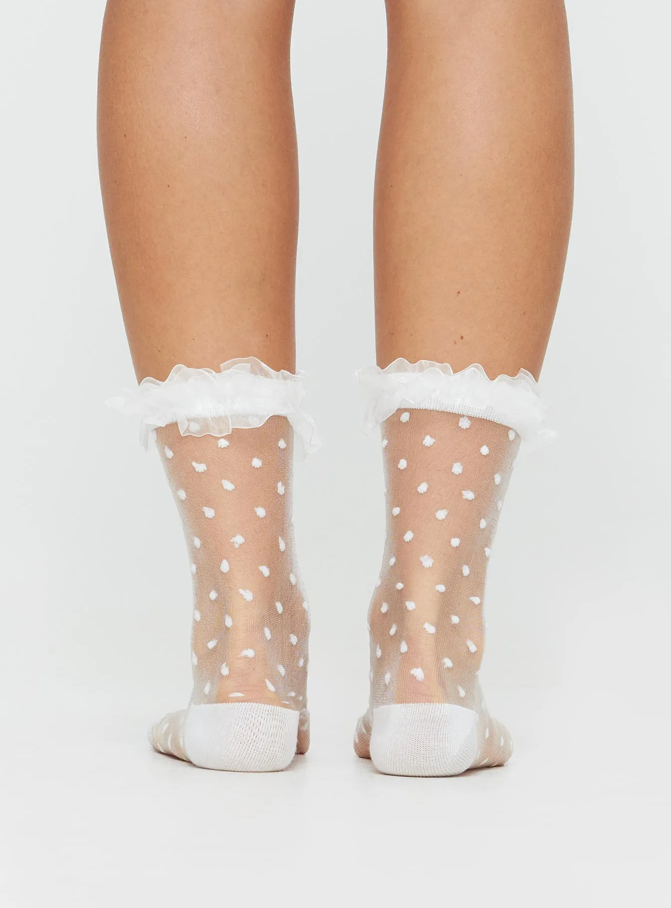 Lio Frill Socks White