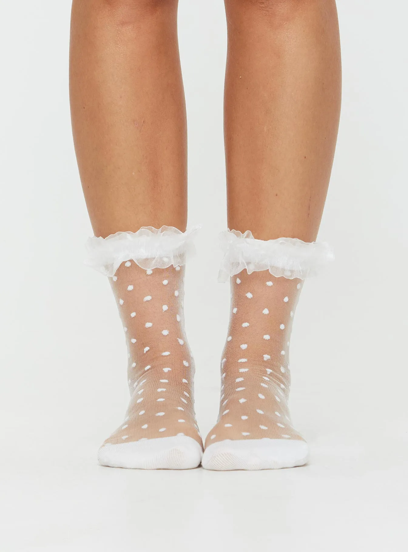 Lio Frill Socks White