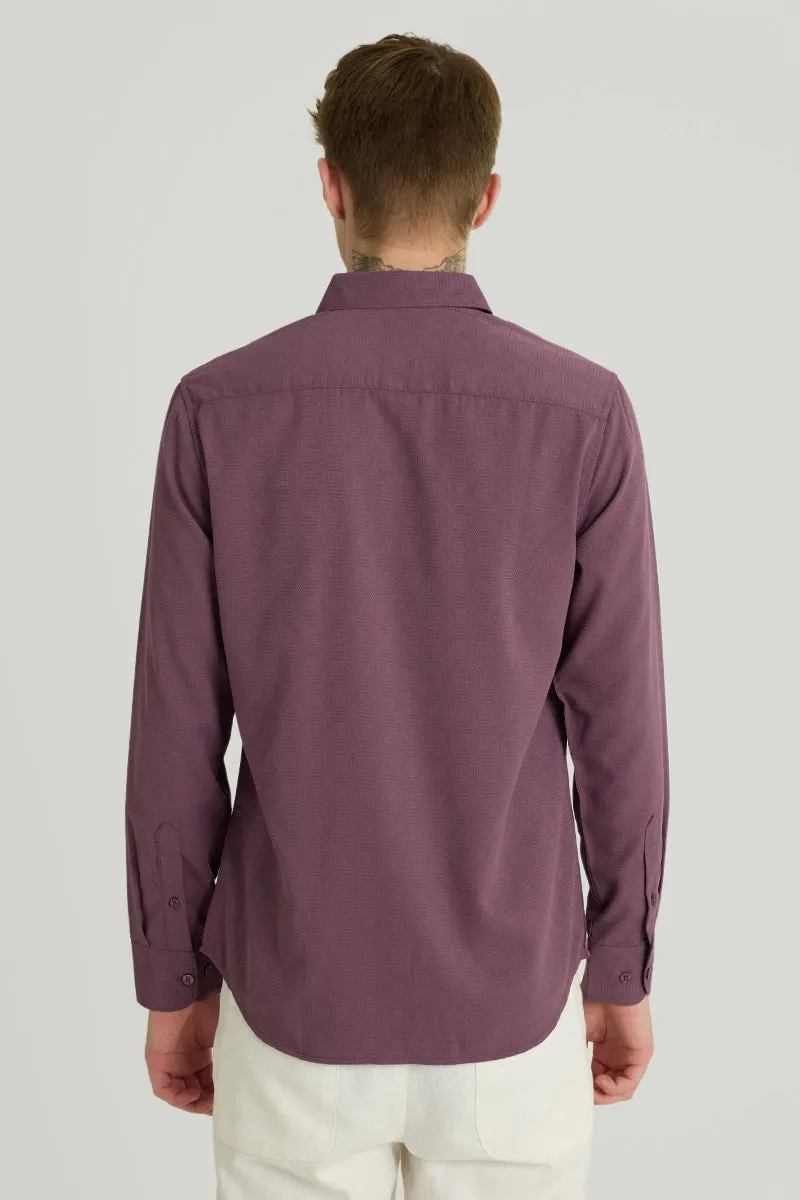 Mauve French Collar Shirt