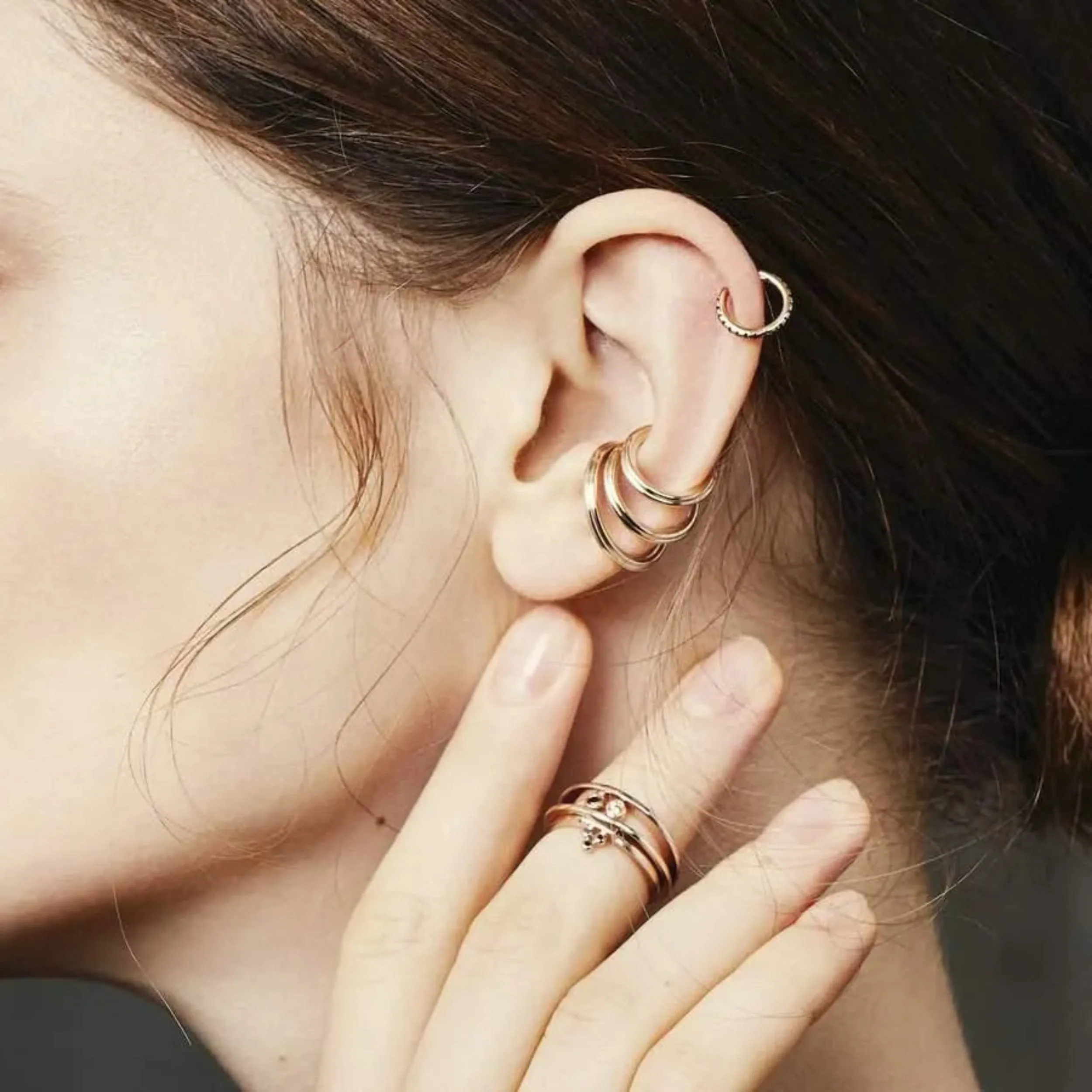 Medium Dune Round Ear Cuff