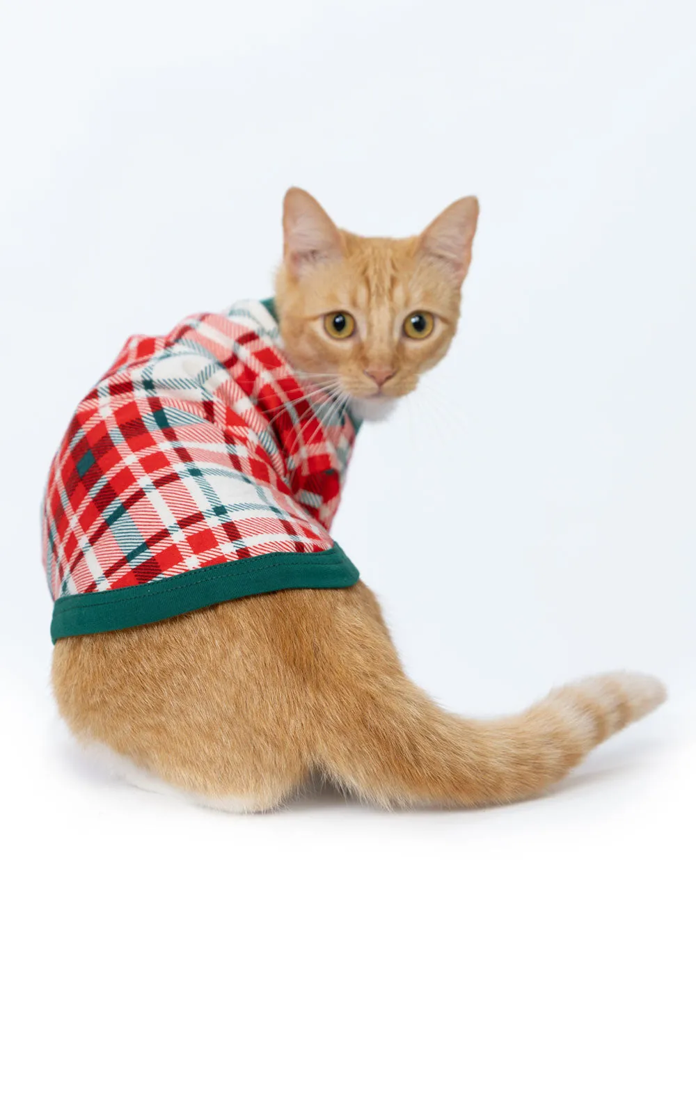 Modern Plaid Pet Pajamas