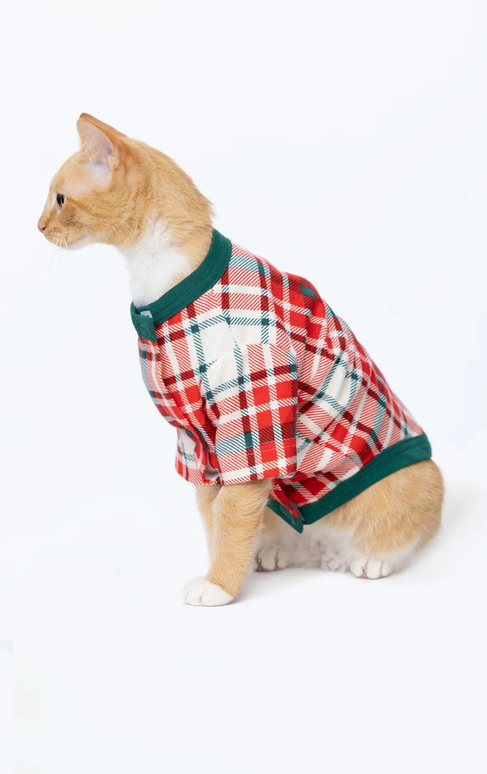 Modern Plaid Pet Pajamas