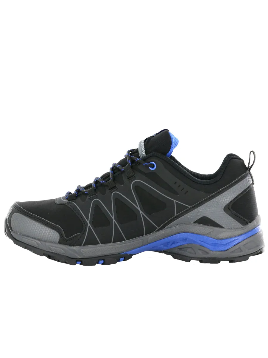 Nord Trail Men's Mt. Hood Low Black/R. Blue Waterproof Hiking Trail Shoe