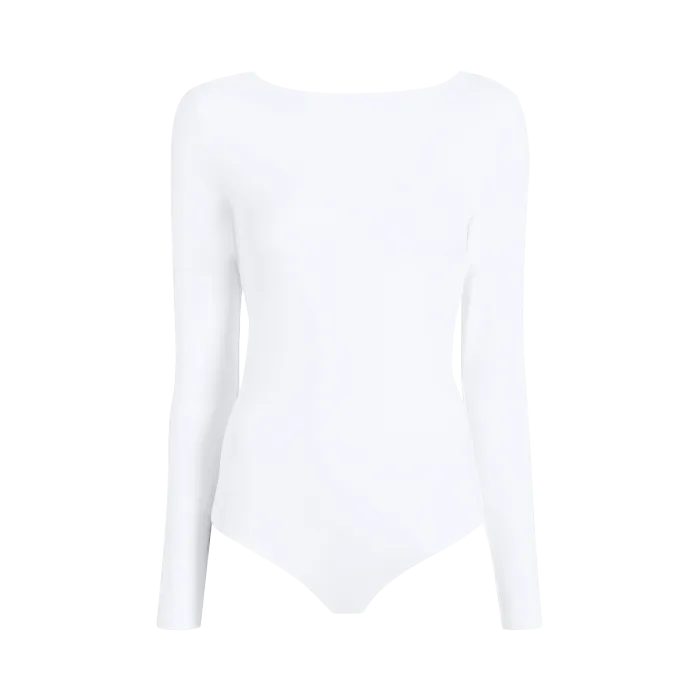 Open Back Bodysuit | White