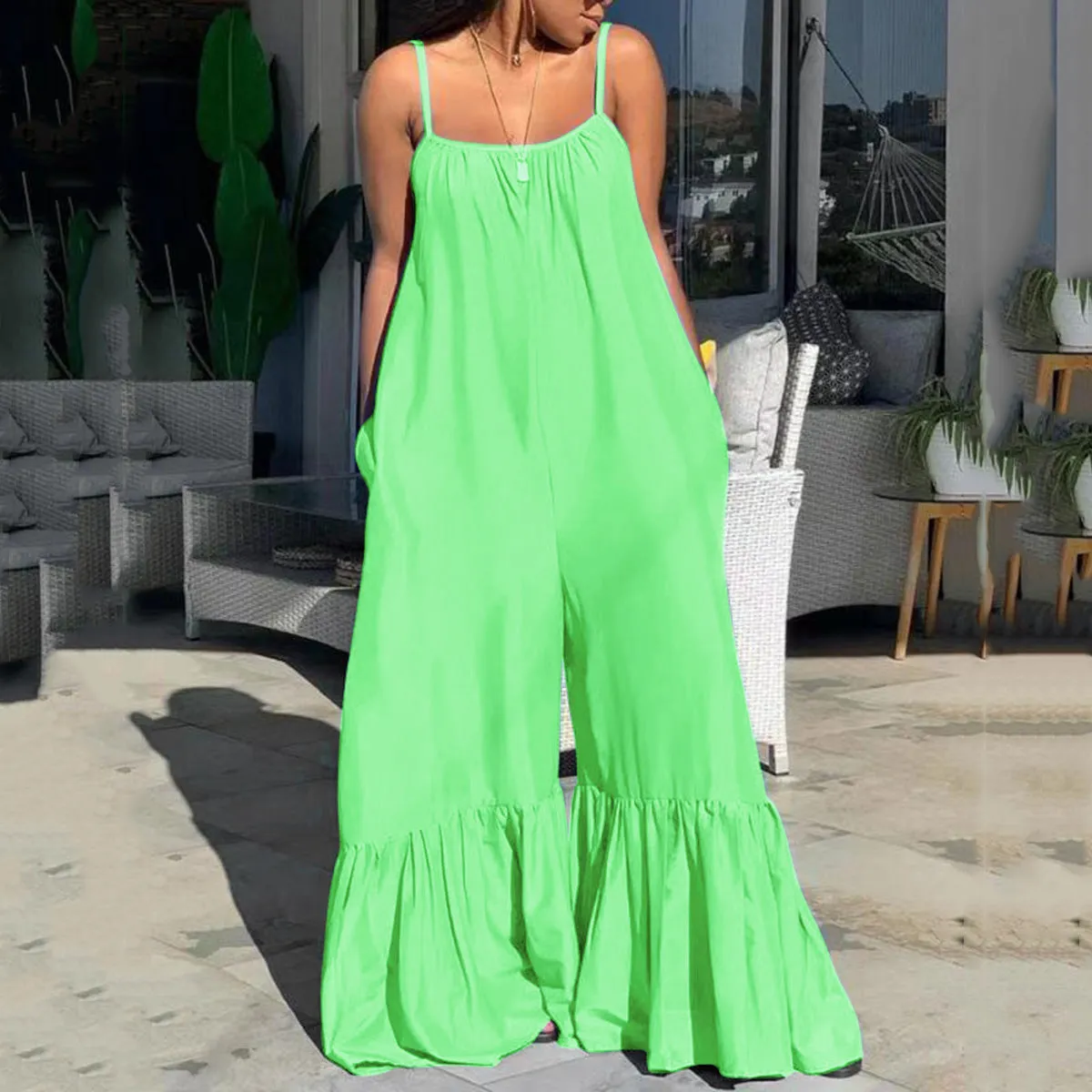 Oversized Chiffon Jumpsuits and Rompers