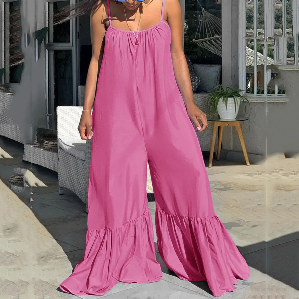 Oversized Chiffon Jumpsuits and Rompers