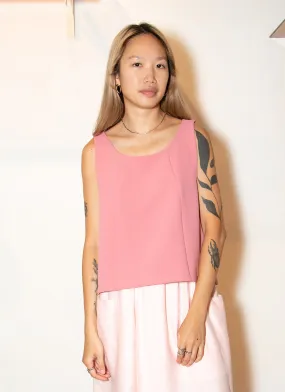 Rang Six-Panel Cropped Top - Sunset Pink