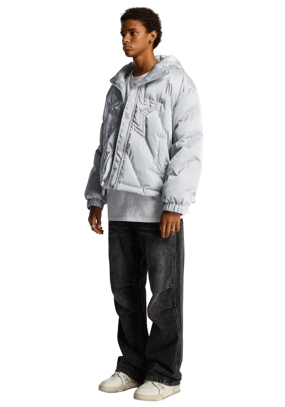 Reflective Seam Puffer Jacket