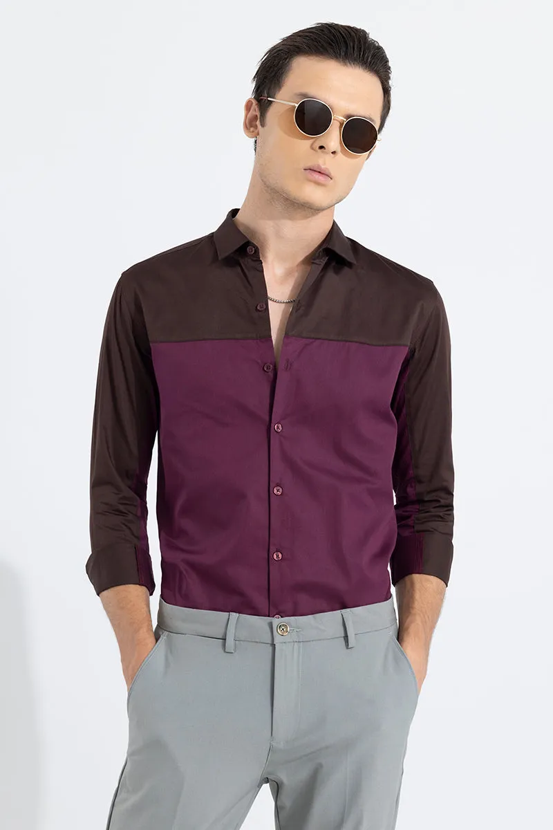 Retro Panel Magenta Shirt