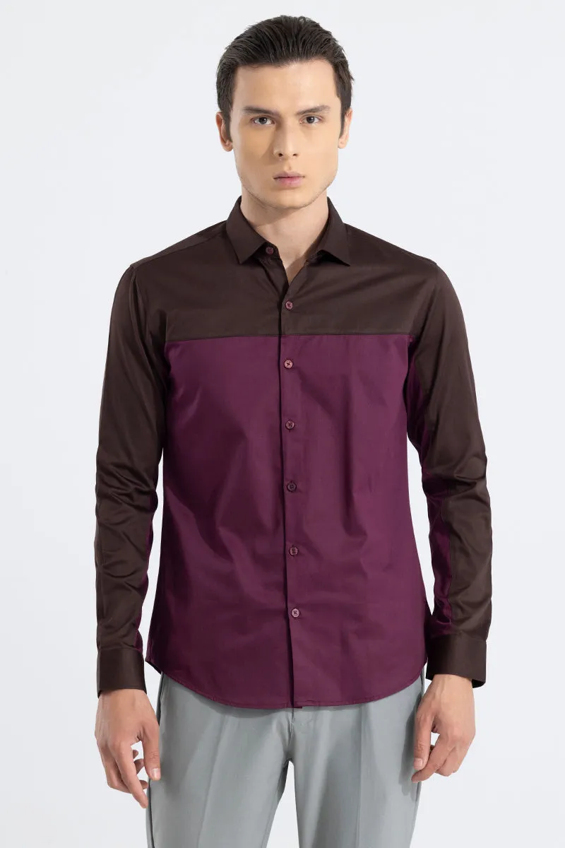 Retro Panel Magenta Shirt