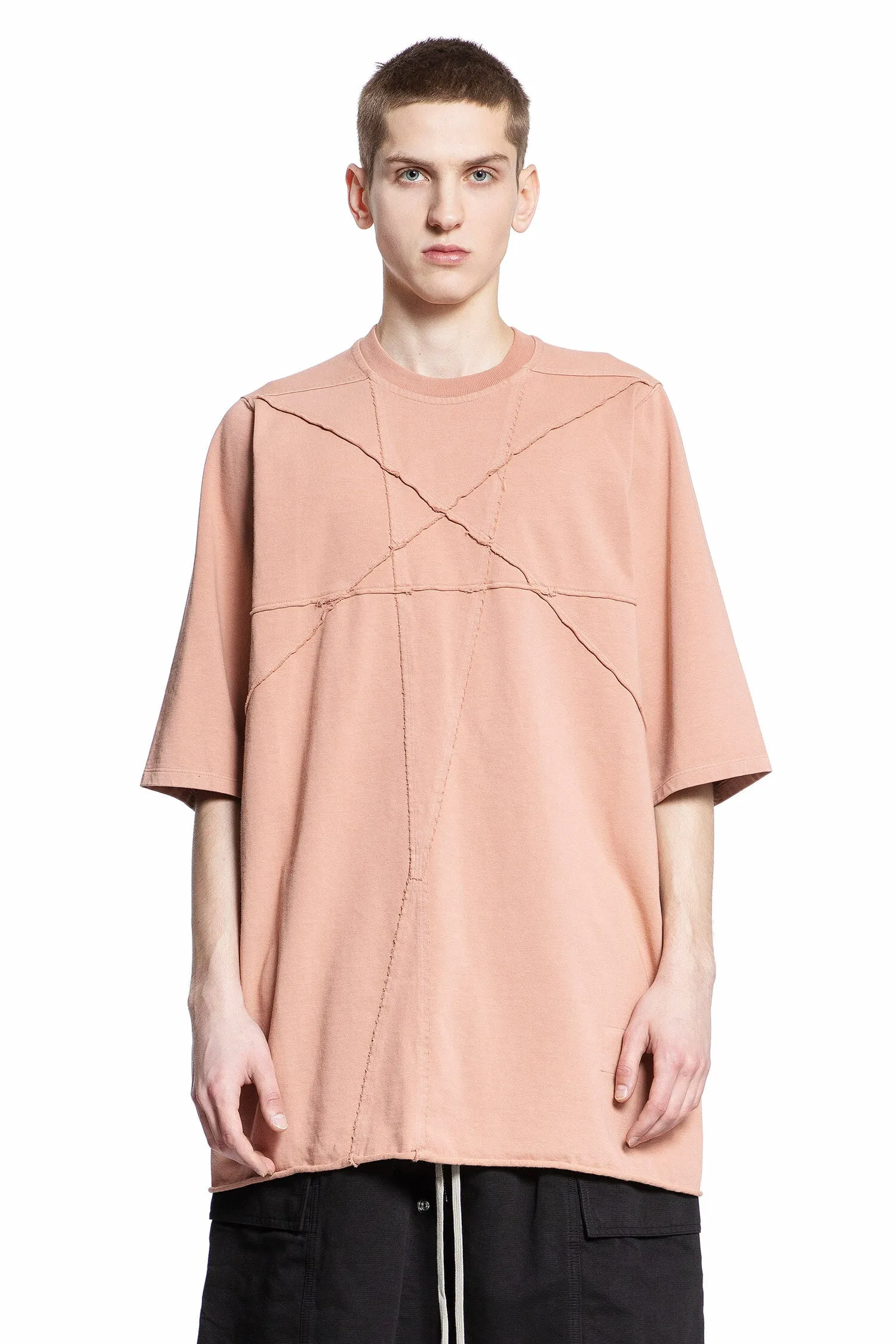 RICK OWENS DRKSHDW MAN PINK T-SHIRTS & TANK TOPS