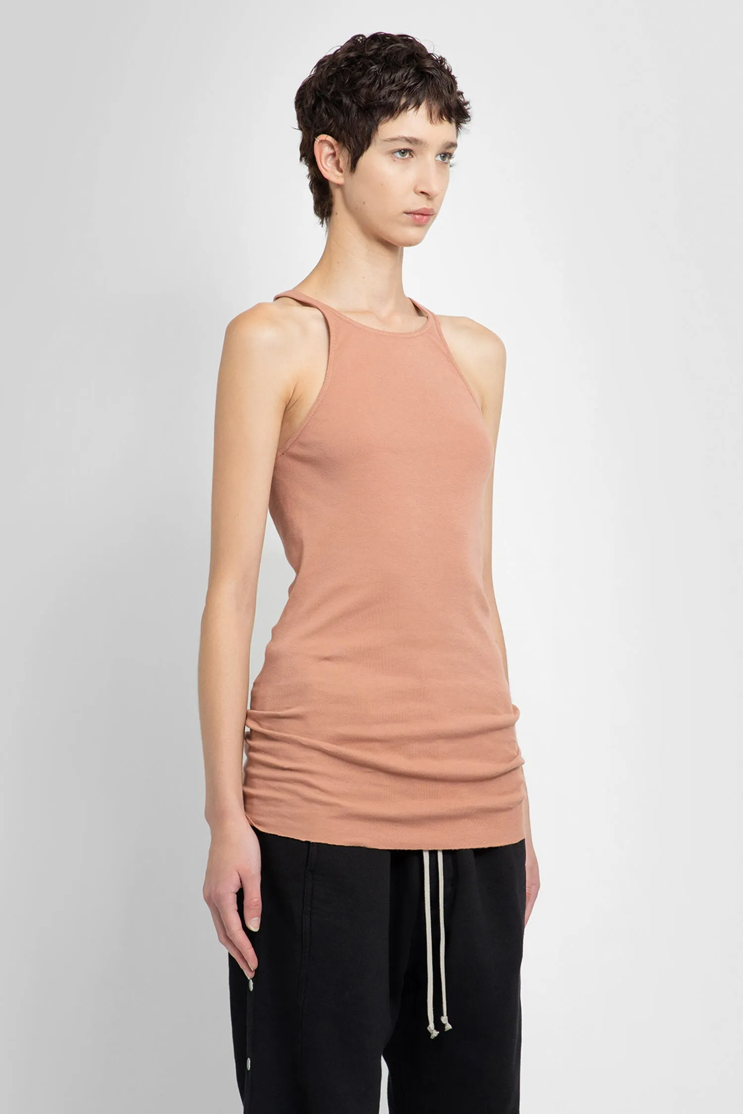 RICK OWENS DRKSHDW WOMAN PINK T-SHIRTS & TANK TOPS