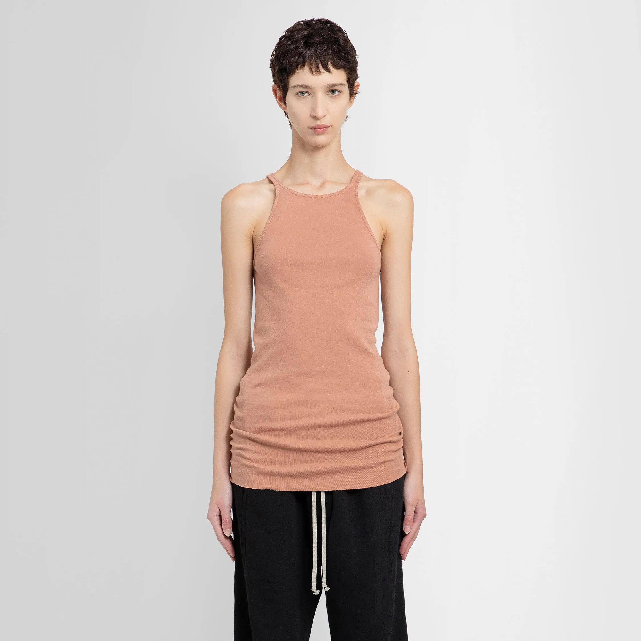 RICK OWENS DRKSHDW WOMAN PINK T-SHIRTS & TANK TOPS