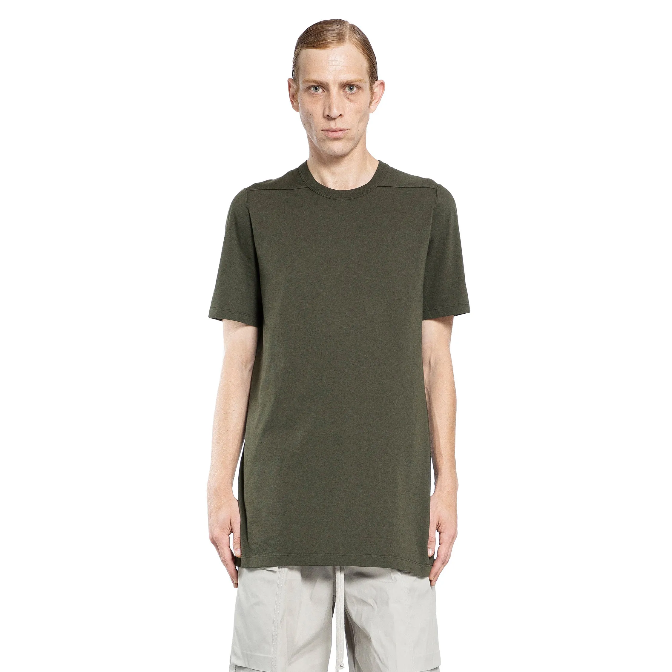 RICK OWENS MAN GREEN T-SHIRTS & TANK TOPS