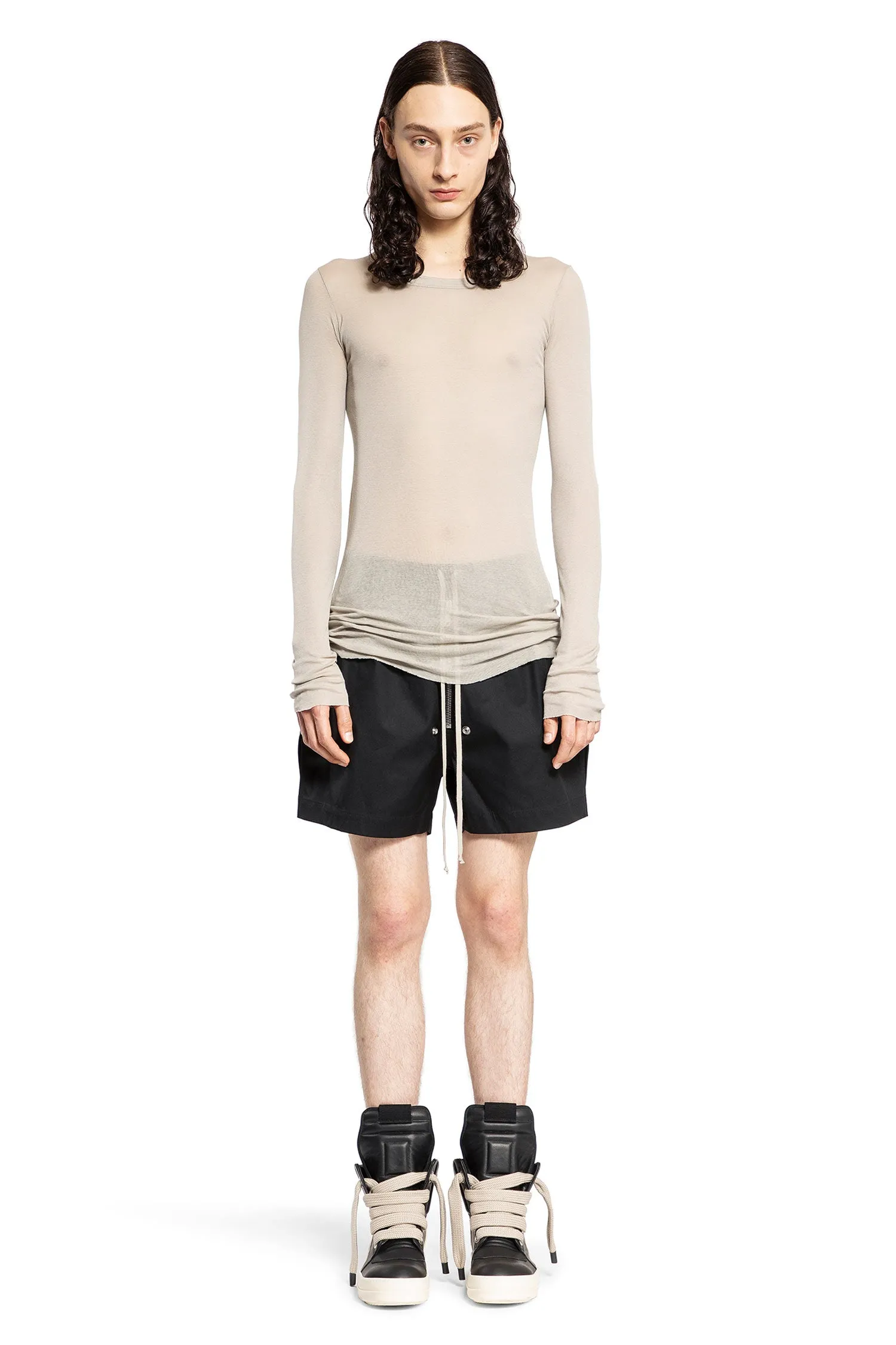 RICK OWENS MAN GREY T-SHIRTS & TANK TOPS