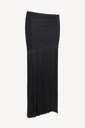 Rock Fringe Trim in Schwarz