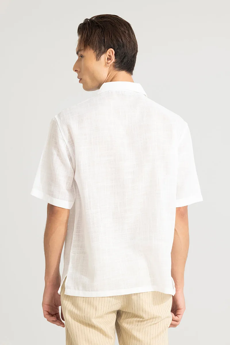 Roomy White Oversized Shirt