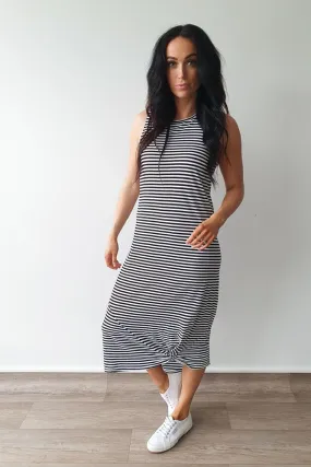 Silent Theory Twisted Maxi Dress Stripe