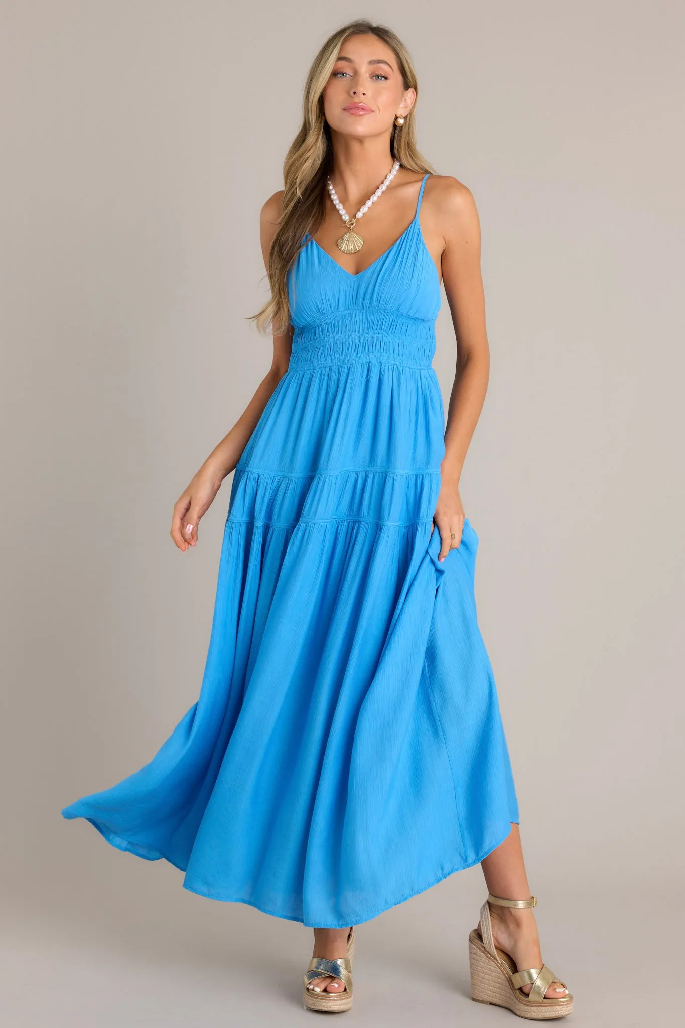 Skyline Grace Horizon Blue Maxi Dress