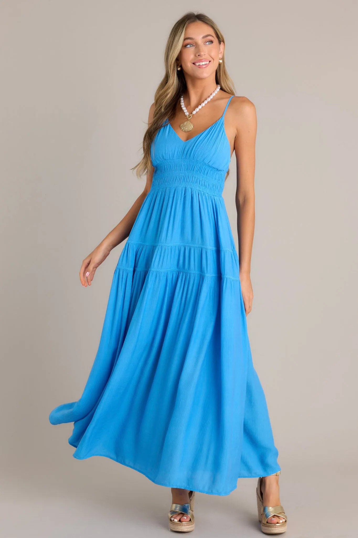 Skyline Grace Horizon Blue Maxi Dress