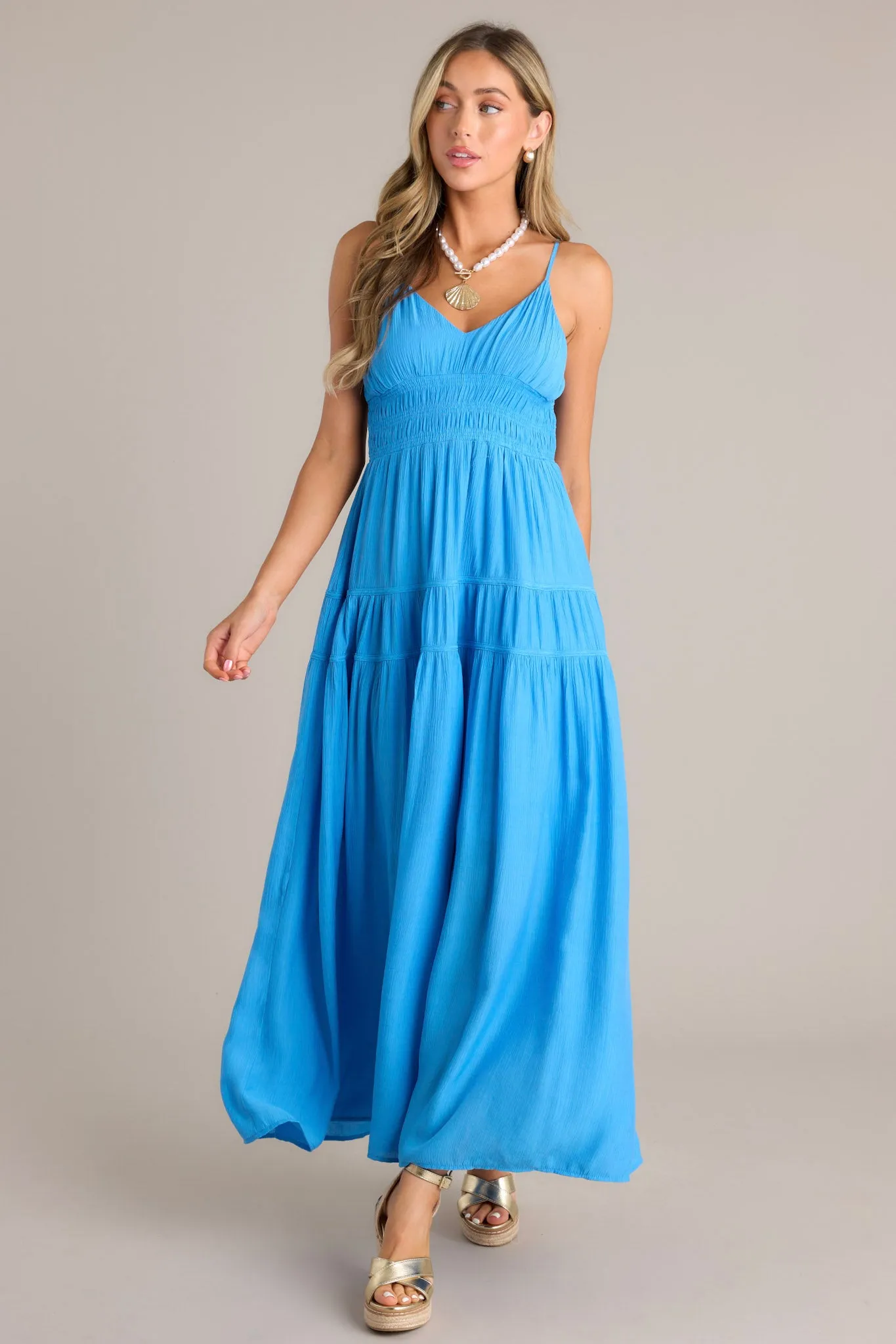 Skyline Grace Horizon Blue Maxi Dress