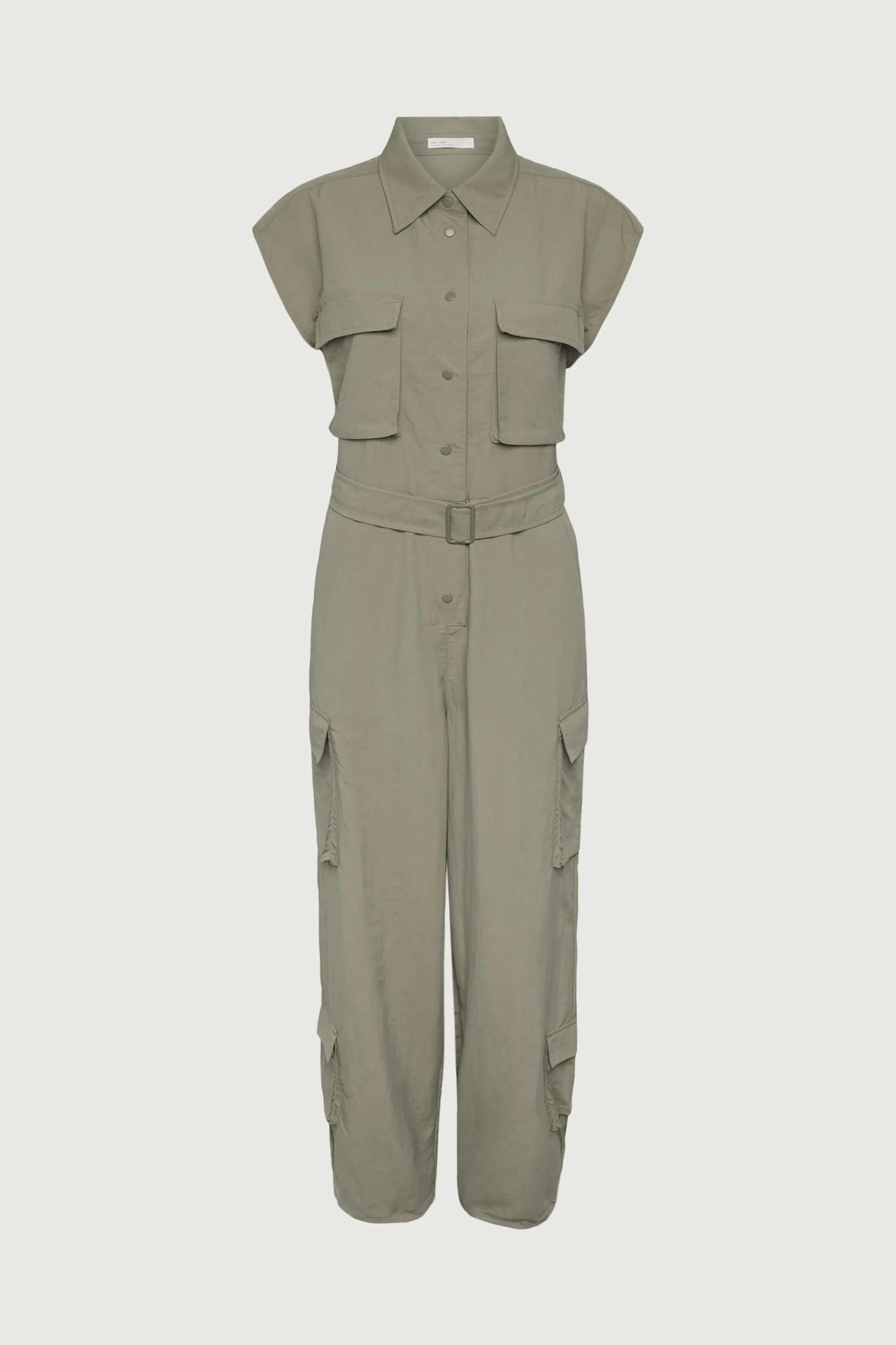 SLEEVELESS CARGO JUMPSUIT