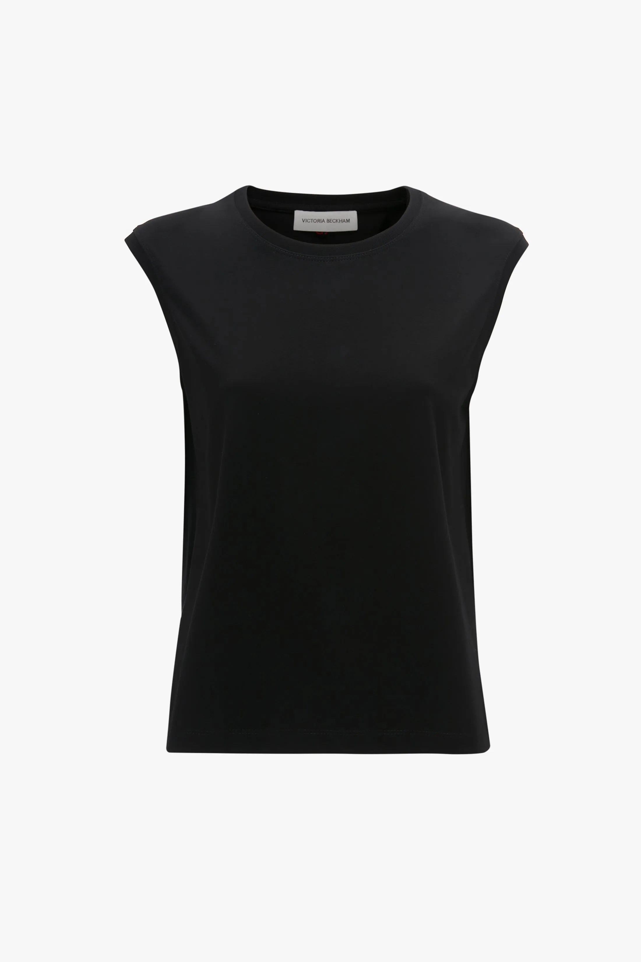 Sleeveless T-Shirt In Black