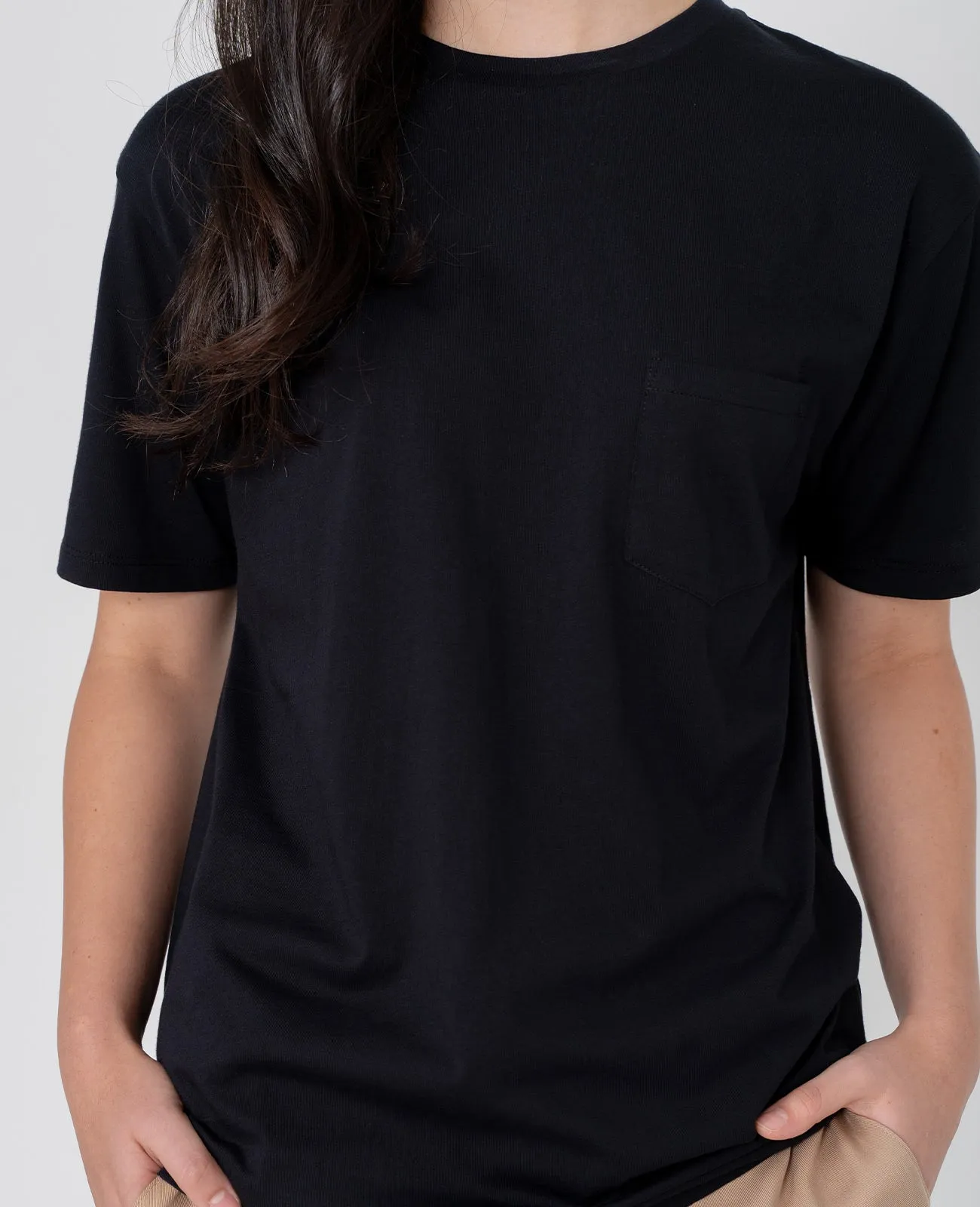 Supima Crew Neck Pocket Tee