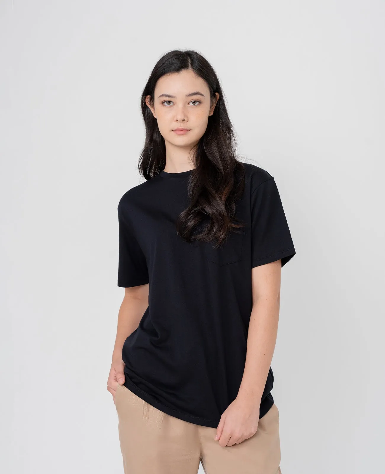 Supima Crew Neck Pocket Tee