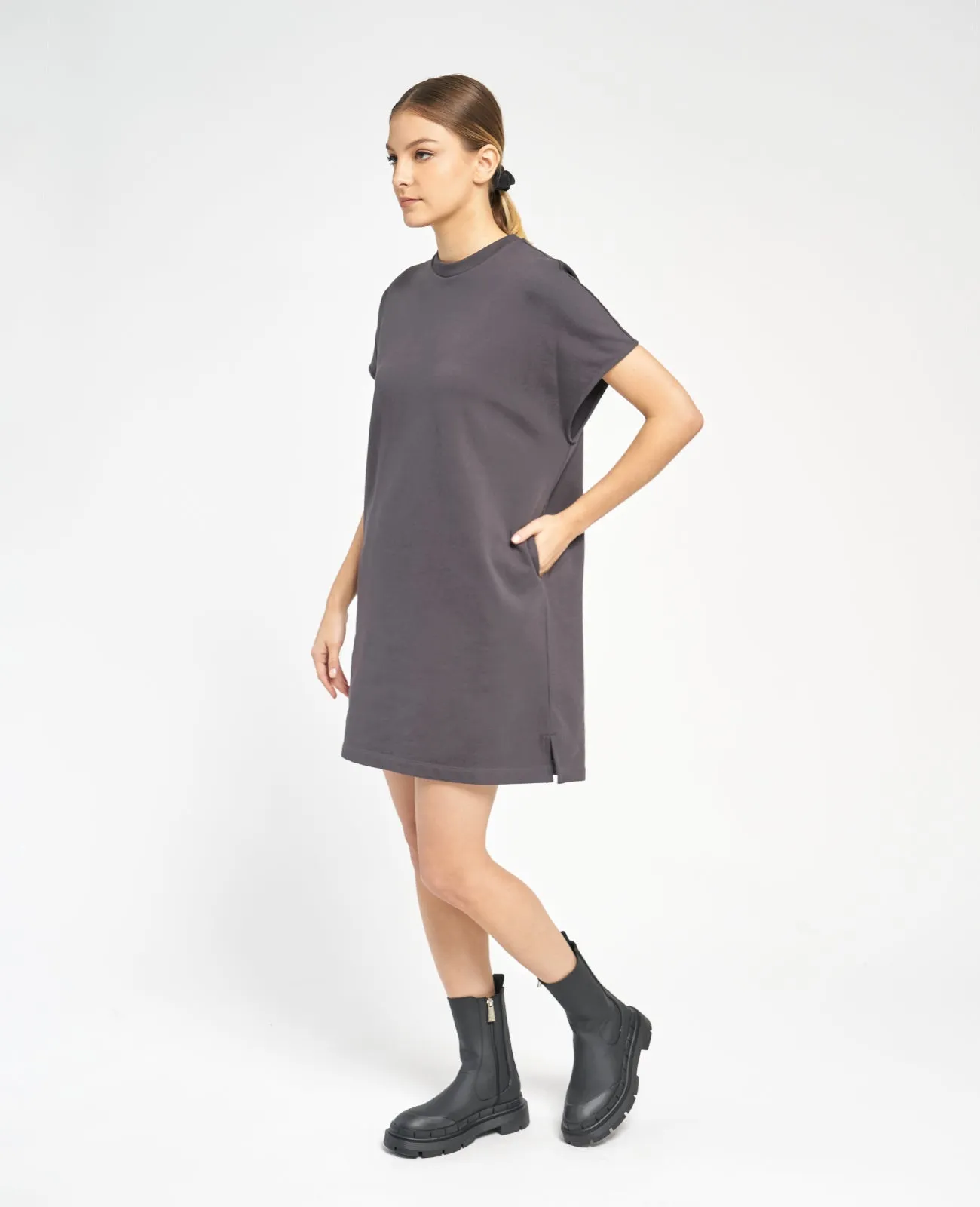 Supima Terry Sleeveless Midi Dress