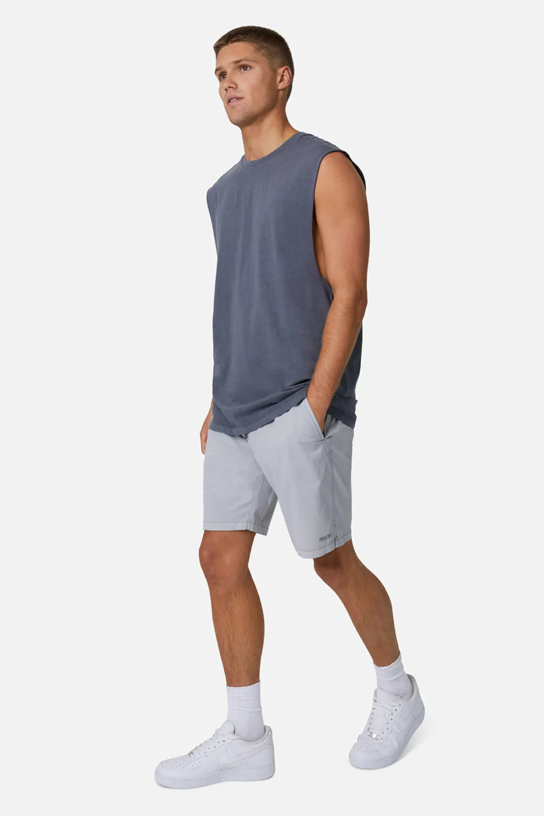 The Triple G Sleeveless Tee - PD Slate