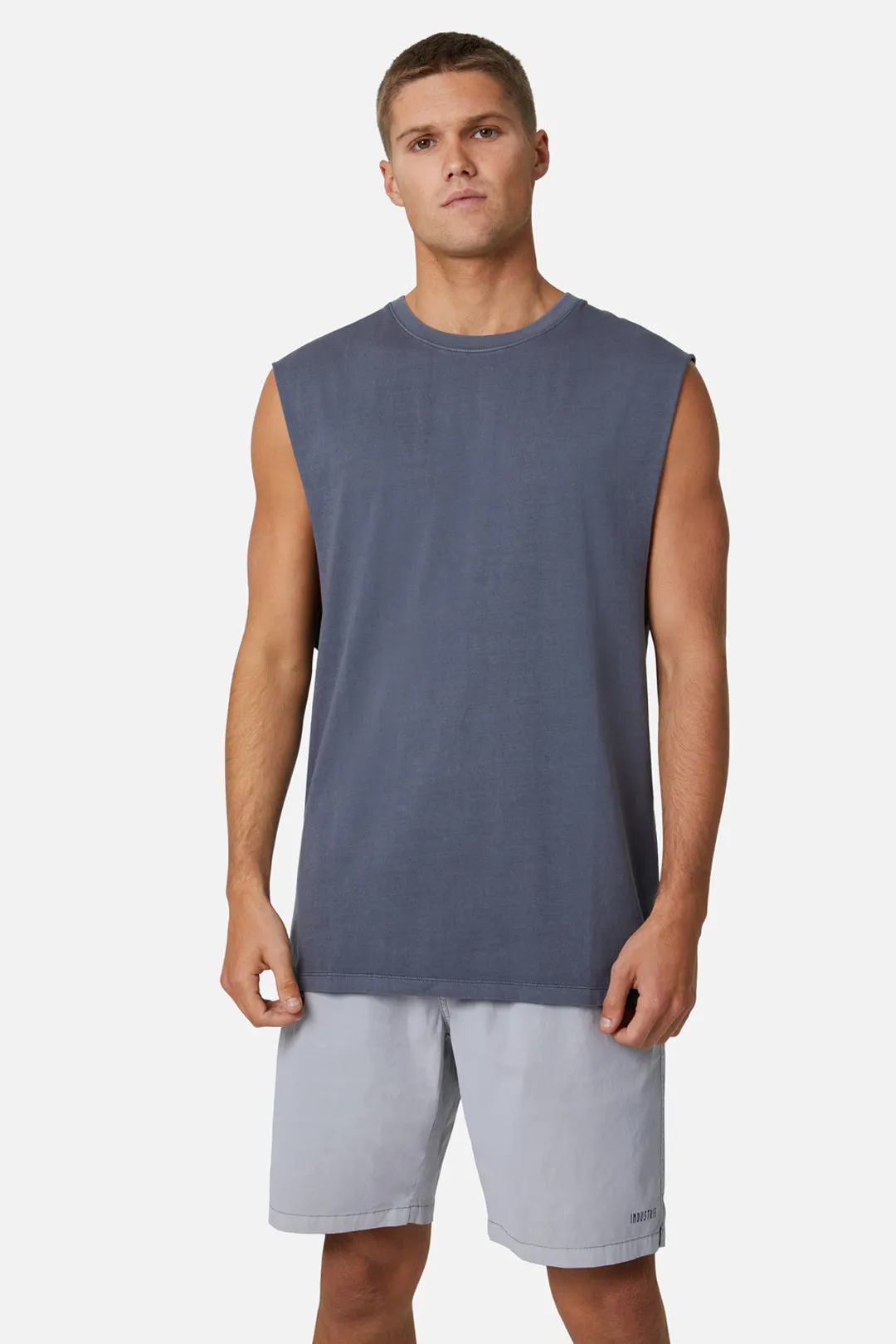 The Triple G Sleeveless Tee - PD Slate