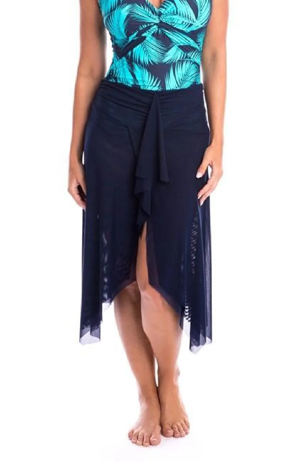 Togs Mesh Frill Skirt Cover Up, Navy (20AS234)