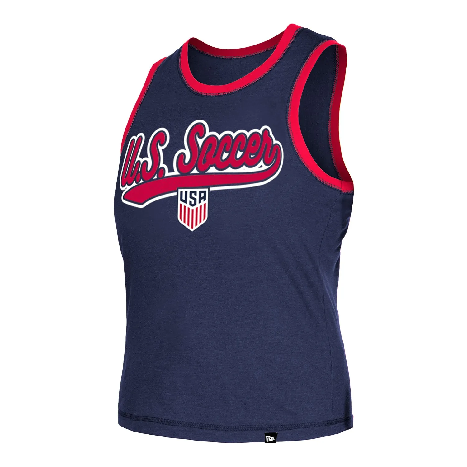 Women's New Era USMNT Navy Heathered Tank